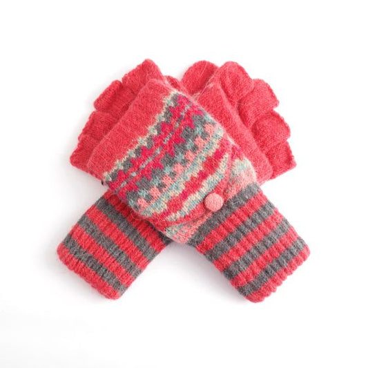 Geo Gloves - Red