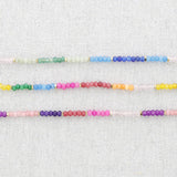 Delicate Bead Necklace/Bracelet - Rainbow