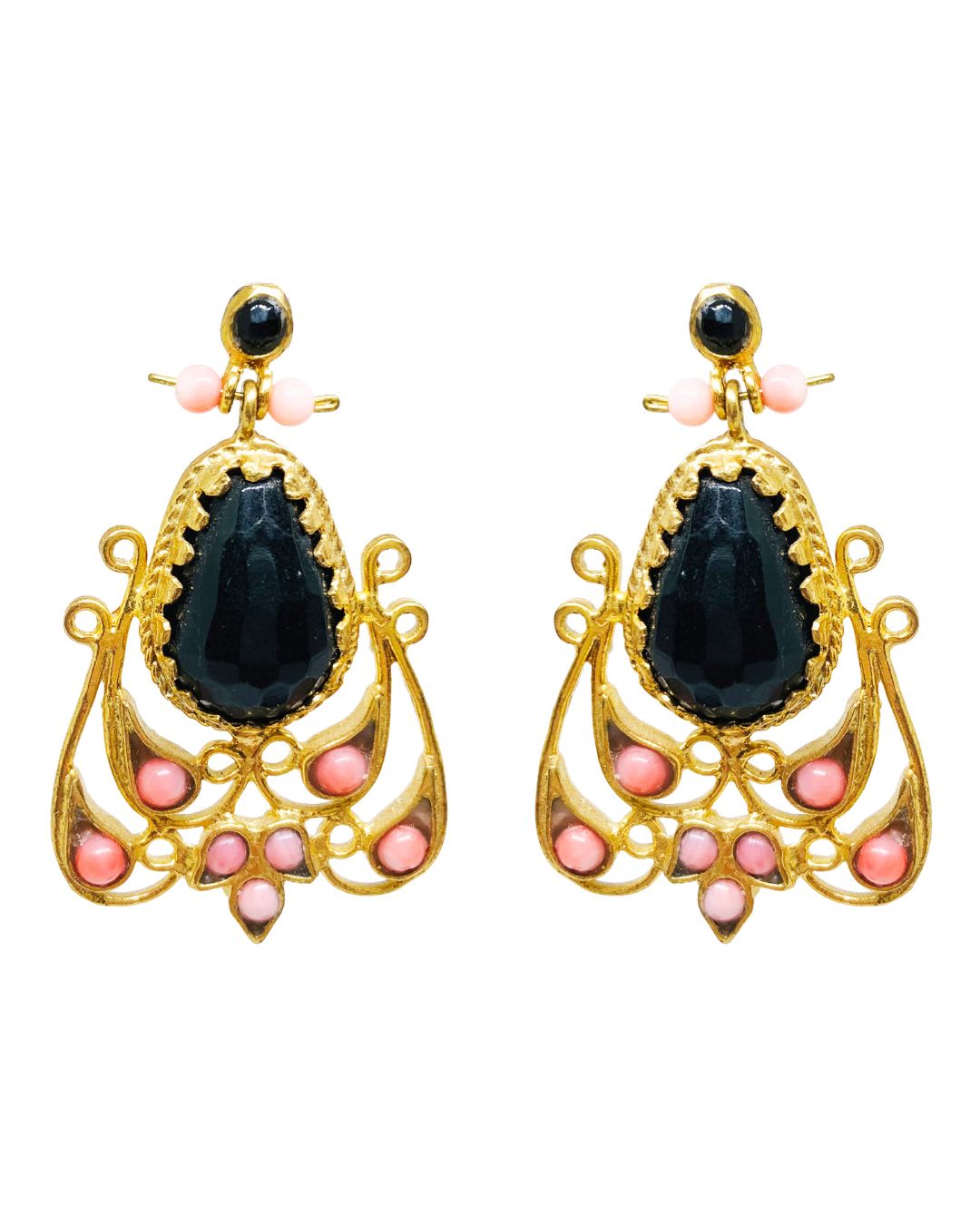 Pendientes Gaudí - Rosa y Ciruela