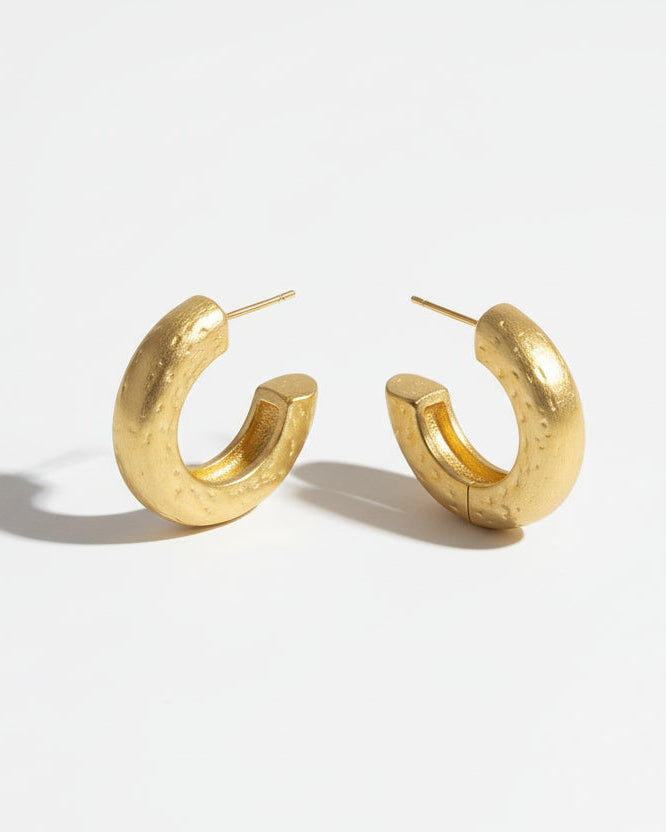 Boucles d'oreilles Triple Fleur - Fuchsia