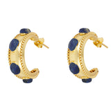 Small Navy Hoops