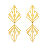Gold Art Deco Earrings