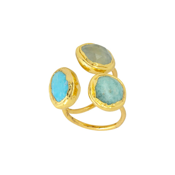 Turquoise Three Stone Ring