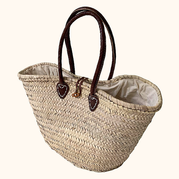 Lined Long Handle Basket