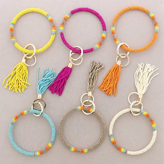 Beaded Keyring Hoop