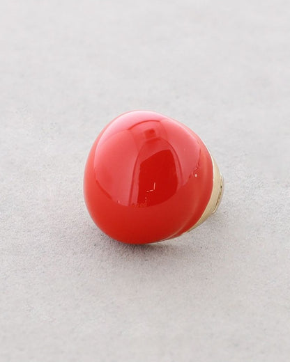 Chunky Enamel Ring - Red