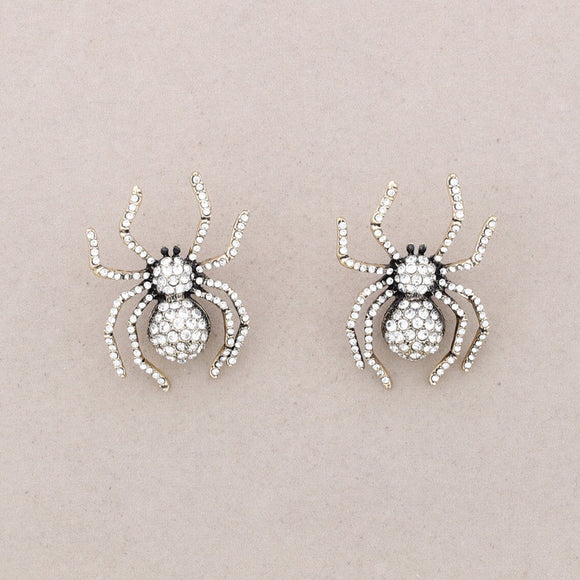 Crystal Spider earrings