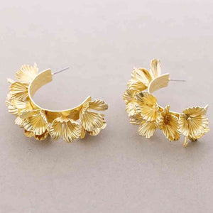 Chunky Flower Hoops