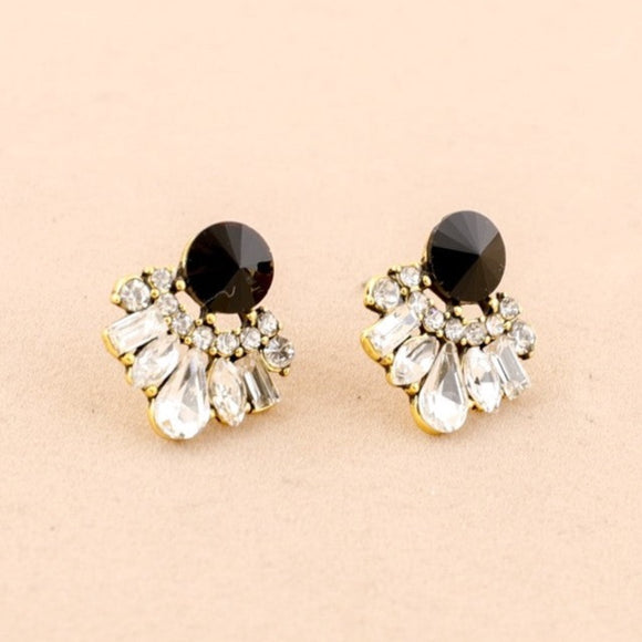 Art deco crystal earrings