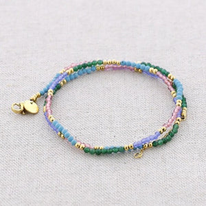 Delicate Bead Necklace/Bracelet - Multi