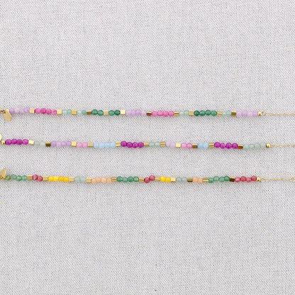 Pulsera de oro y cuentas