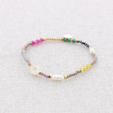 Delicate Initial Bead Bracelets