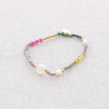 Delicate Initial Bead Bracelets