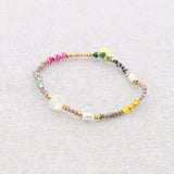 Delicate Initial Bead Bracelets