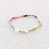 Delicate Initial Bead Bracelets