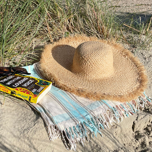 Frayed Wide Brim Hat