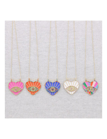 Collar de cuentas multicolor