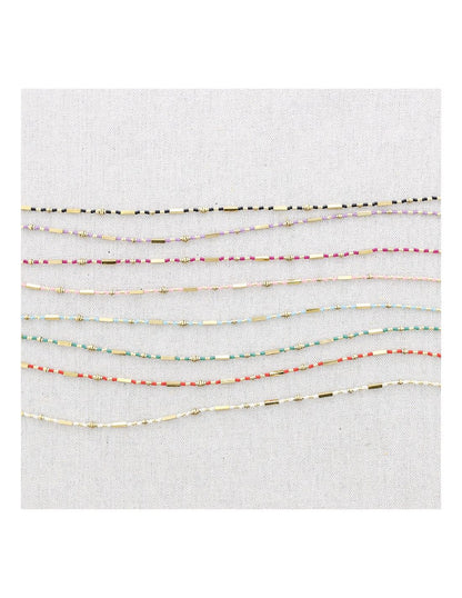 Collier de perles multicolores