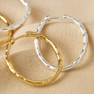 Textured Gold hoops