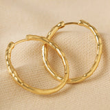 Textured Gold hoops