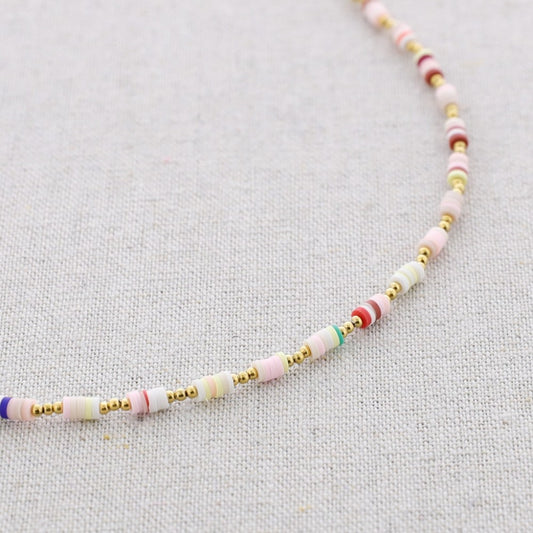 Fimo and Gold bead Anklet