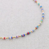 Fimo and Gold bead Anklet