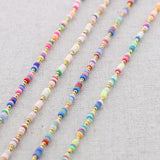 Bracelet de cheville en perles Fimo et Or