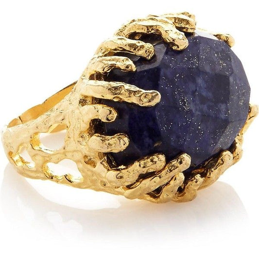 Lapis claw ring