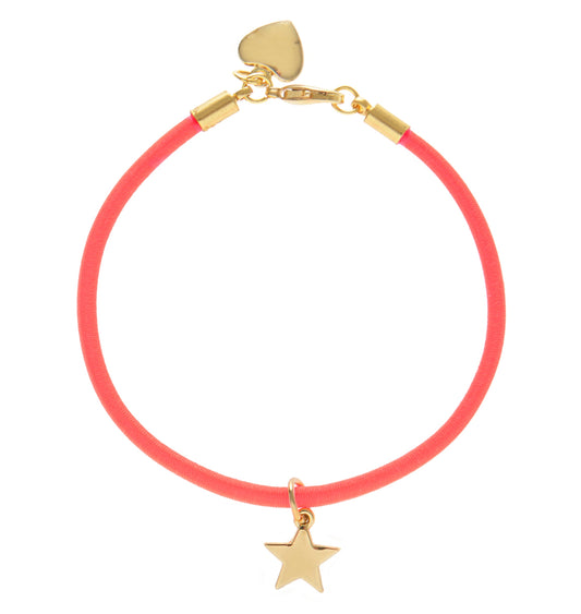 Elastic Fantastic Bracelet - Neon Red