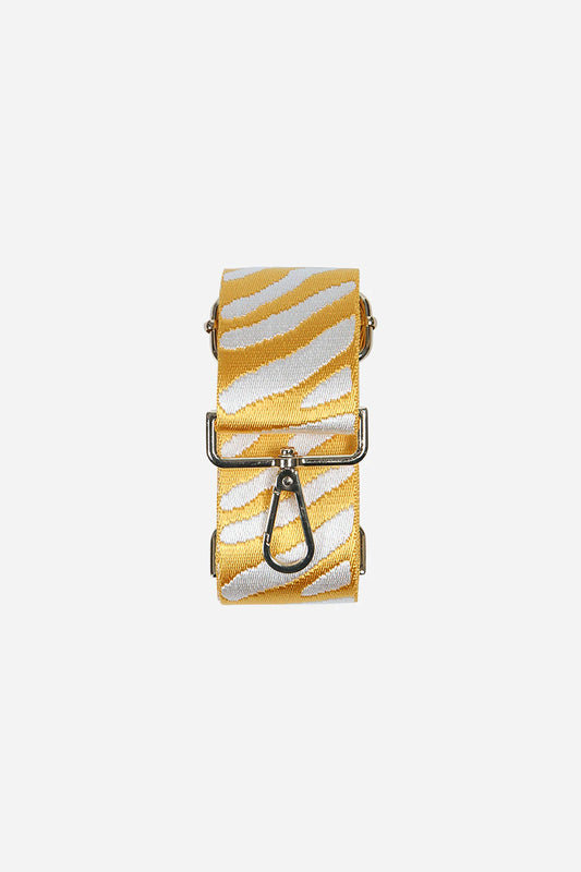 Yellow Zebra bag strap