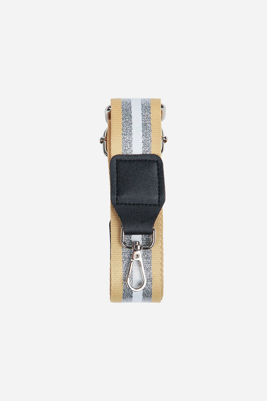 Bag strap - Silver/Gold Stripe