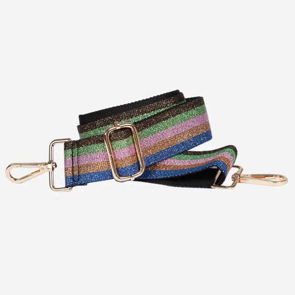 Metallic Jewel Rainbow Bag Strap