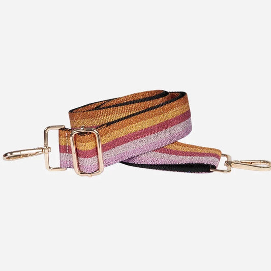 Metallic Pinks Rainbow Bag Strap