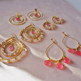 Teardrop Pink Earrings