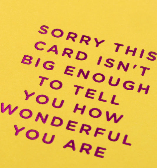 Card - You are Wonderful