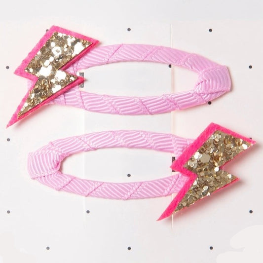 Kids Hair Clips - Lightning