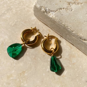 Emerald Drop Earrings