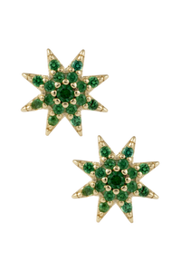 Emerald Starburst Studs
