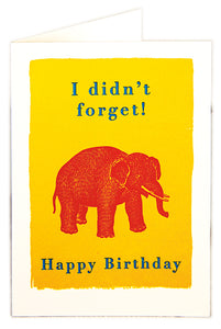 Card - Forgetful Elephant