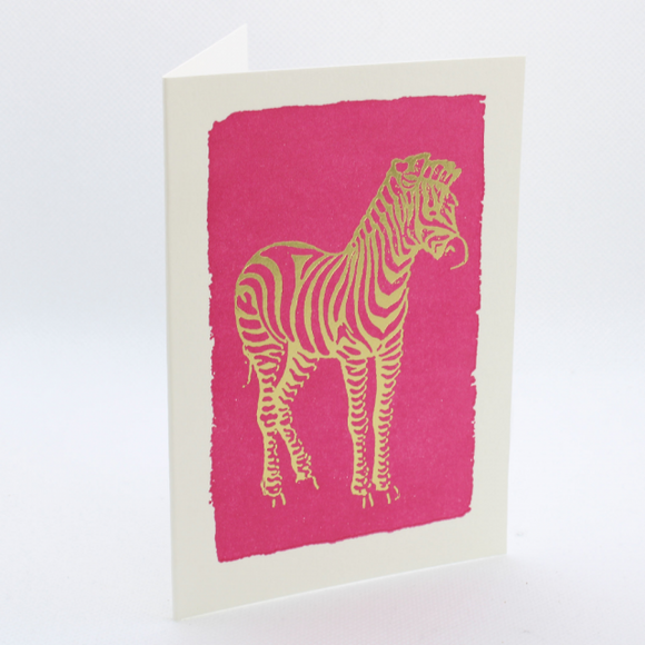 Card - Golden Zebra