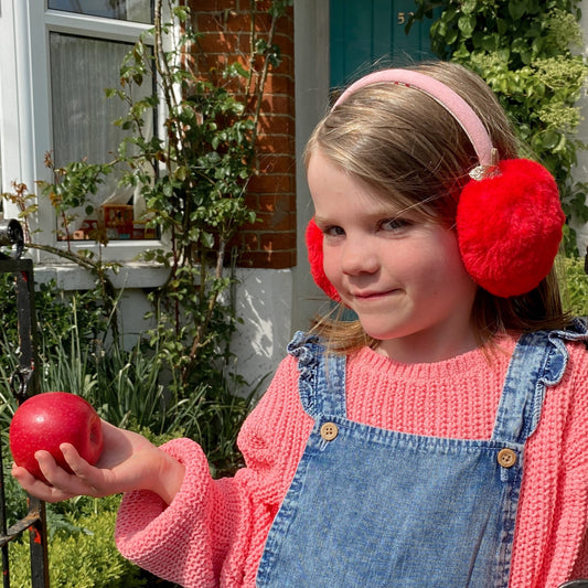 Kids Ear muffs - Apples