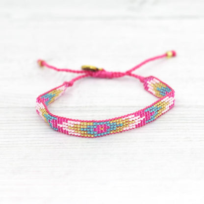 Pulseras de playa con cuentas