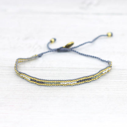 Pulseras de playa con cuentas