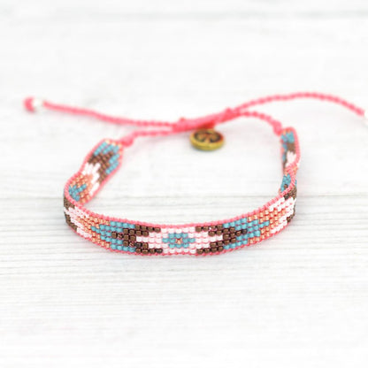 Pulseras de playa con cuentas