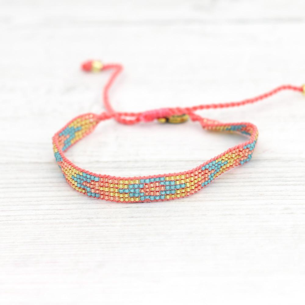 Pulseras de playa con cuentas