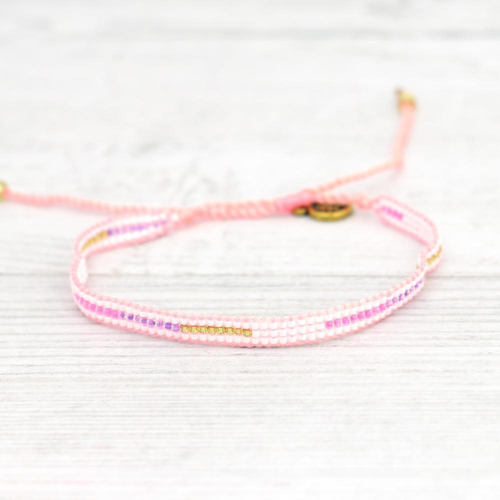 Pulseras de playa con cuentas