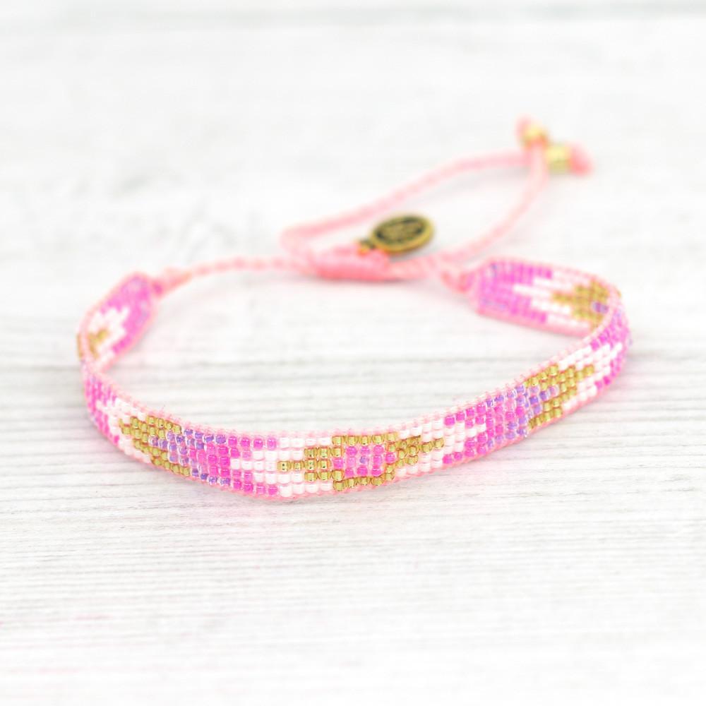 Pulseras de playa con cuentas