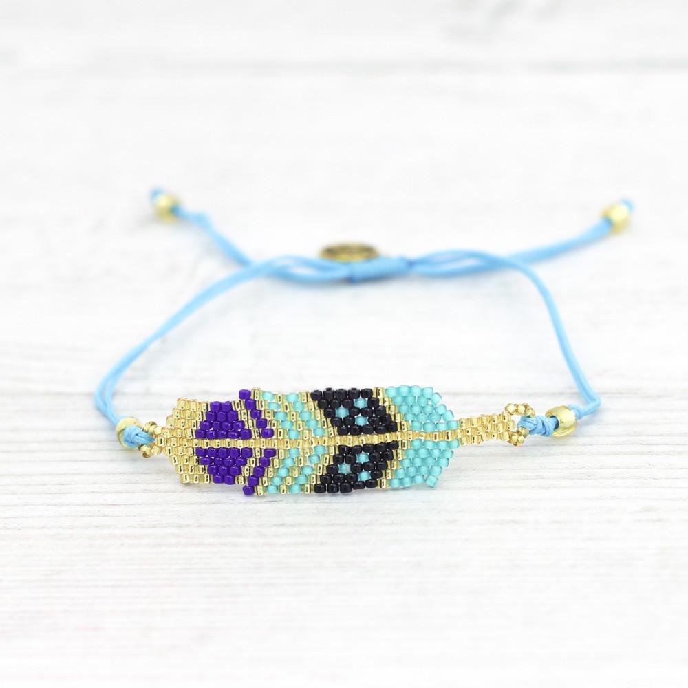 Pulseras de playa con cuentas