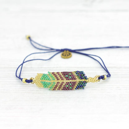 Pulseras de playa con cuentas