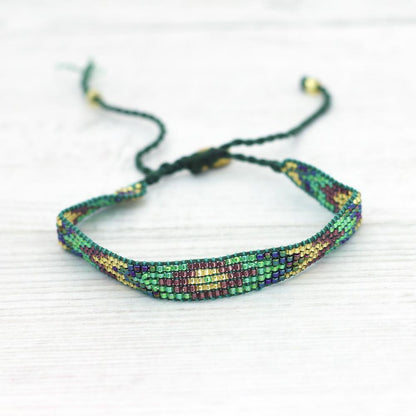 Pulseras de playa con cuentas